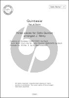 Quintasia - 3 Quintets for 5 Violoncellos Set of Parts (edited and arranged by J. Remy)