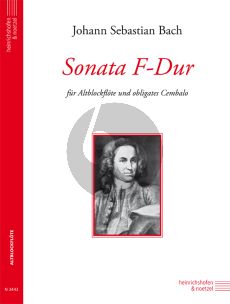 Bach Sonate F-dur BWV 1031 Altblockflote mit obligates Cembalo (Christa Sokoll)