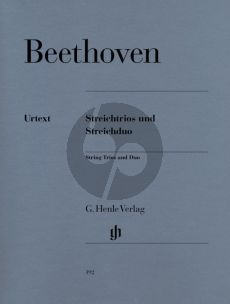 Beethoven Streichtrios und Streichduo (Stimmen) (Herausgegeben von Emil Platen und Robert D. Levin) (Henle-Urtext)