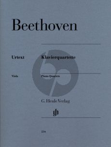 BeethovenKlavier-Quartette Partitur und Stimmen (Herausgeber Siegfried Kross) (Henle-Urtext)