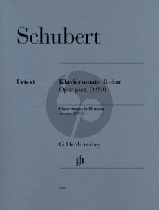 Schubert Sonate B-dur Op. posth. D 960 Klavier (Paul Mies) (Henle-Urtext)