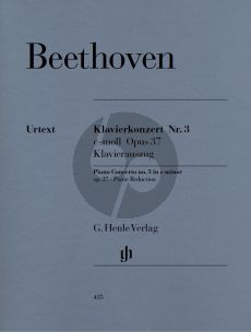 Beethoven Concerto No.3 Op.37 c-minor for Piano and Orchestra Rediction for 2 Piano's with original Cadenzas (edited by Hans-Werner Kuthen - fingering by Hans Kann) (Henle-Urtext)