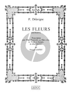 Delavigne Les Fleurs Op. 4 Flute ou Violon ou Flute a bec et Guitare (transcr. par Francois Castet)