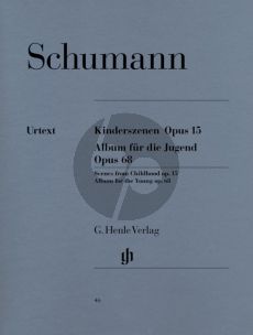 Schumann Kinderszenen Op.15 - Album fur die Jugend Op.68 fur Klavier (Herausgeber Ernst Herttrich - Fingersatz Walther Lampe und Andreas Groethuysen) (Henle-Urtext)