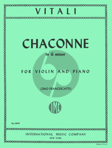 Vitali Chaconne g-minor (Francescatti)