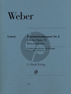 Weber Konzert No.2 Op.74 Es-dur Klarinette-Orch. (KA)