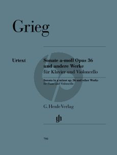 Grieg Sonata a-minor Op.36 and other Works for Violoncello and Piano (Edited and Fingering by Einar Steen-Nokleberg) (Henle-Urtext)