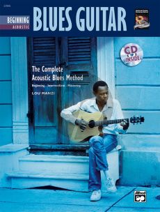 Manzi Beginning Acoustic Blues Guitar Method Book with Cd