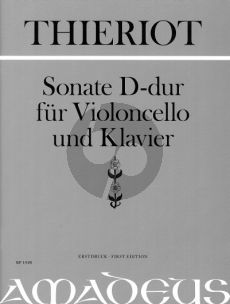 Thieriot Sonata D-major Violoncello and Piano (edited by Yvonne Morgan) (first ed.)