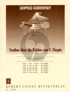 Godowsky 53 Studien über die Etüden von Chopin Band 3 No. 21 - 30