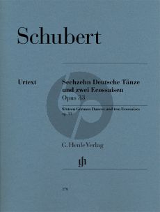 Schubert 16 Deutsche Tanze & 2 Ecossaisen Op.33 (edited by Paul Mies) (fingering by H.M.Theopold) (Henle-Urtext)