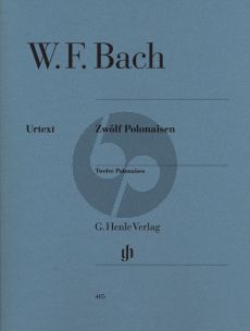 Bach W.Fr. 12 Polonaisen for Piano (edited by Andreas Bohnert) (Henle-Urtext)