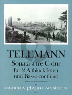 Telemann Triosonate C-dur TWV 42:C1 (Xantippen-Sonate aus "Der getreue Music=Meister" (1728) 2 Altblockflöten-Bc (Bernhard Pauler) (cont. Willy Hess)