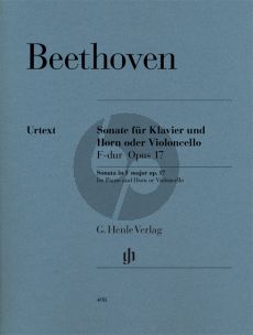 Beethoven Sonate F-dur Op.17 Horn[Violonc.]-Klavier