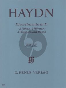 Haydn Divertimento D-dur Hob.II:8 (2 Fl.- 2 Hrns[D]- 2 Vi.-Basso) (Score/Parts) (edited by Sonja Gerlach) (Henle-Urtext)