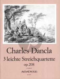 Dancla 3 leichte Streichquartette Op.208 @ Violins, Viola and Violoncello arts (edited by Bernhard Pauler)