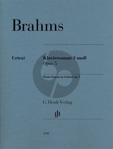 Brahms Sonate f-moll Op.5 Klavier (Katrin Eich) (Henle-Urtext)