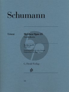 Schumann Myrthen Opus 25 Liederkreis Hohe Stimme (Kazuko Ozawa)