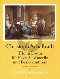 Schaffrath Trio D-dur Flöte-Violoncello und Bc (Part./Stimmen) (Winfried Michel)