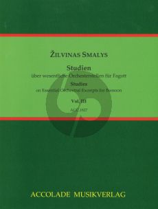 Smalys Studien über Orchesterstellen für Fagott Vol. 3