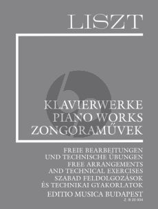 Liszt Liszt Complete Piano Works Supplement Vol.16 (Free Arrangements and Technical Exercises) (Edited by Adrienne Kaczmarczyk and Agnes Sas)