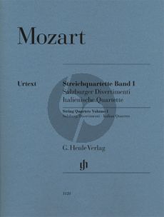 Mozart Streichquartette Band I Stimmen (Salzburger Divertimenti, Italienische Quartette) (Wolf-Dieter Seiffert)