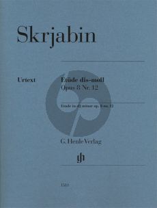 Scriabin Etüde dis-moll Op.8 Nr.12 for Piano Solo (herausgeber Valentina Rubcova)