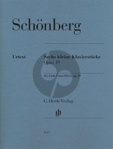 Schoenberg 6 Little Piano Pieces Op.19 Piano solo (Editor Norbert Mullemann - Fingering Emanuel Ax)