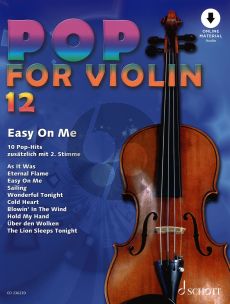 Pop for Violin Vol.12 (With second Violin Part) (Book with Online Audio) (10 Pop Hits edited by Michael Zlanabitnig)