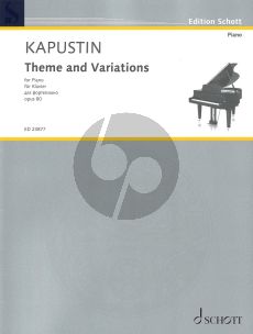 Kapustin Theme and Variations for Piano Solo