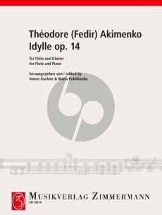 Akimenko Idylle Op. 14 for Flute and Piano (edited by Anton Kushnir and Maria Pukhlianko)