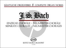 Bach Organ Works Vol. 8 Separate Chorales & Neumeister Chorals