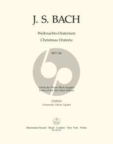 Bach Weihnachts Oratorium BWV 248 Soli-Chor-Orch. Basso Continuo