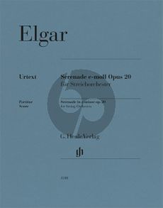 Elgar Serenade in e minor op. 20 for String Orchestra Full score