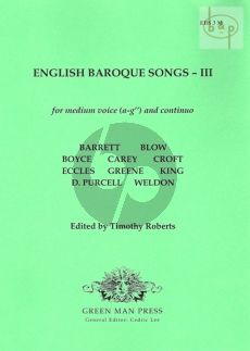 English Baroque Songs Vol.3