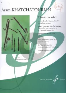 Danse du Sabre (3 Clar.[Bb]-Bass Clar.) (Score/Parts) (transcr. Florent Heau)