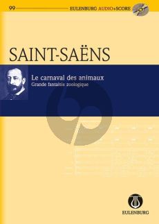 Saint-Saens Le Carnaval des Animaux Study Score (Bk-Cd)