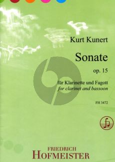 Kunert Sonate a-moll Op.15 Klarinette-Fagott (2 Spielpart.)