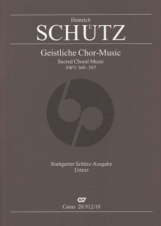 Schutz Geistliche Chormusik 1648 (5 - 7 Stimmen) (ed. Michael Heinemann) (Paperback)