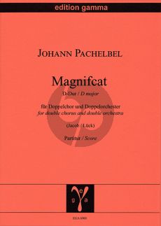 Pachelbel Magnificat D-Dur für Doppelchor und Doppelorchester (Partitur) (Rudolf Lück)