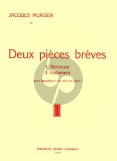 Murgier 2 Pieces Breves Saxophone alto et Piano (interm.)