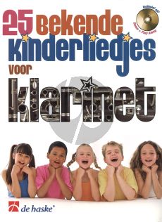 25 Bekende Kinderliedjes Klarinet Bk-Cd