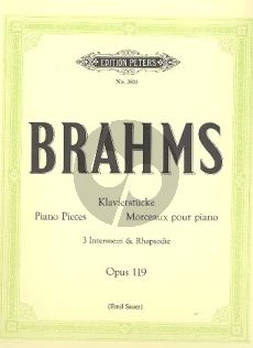 Brahms Klavierstucke Op.119 Klavier