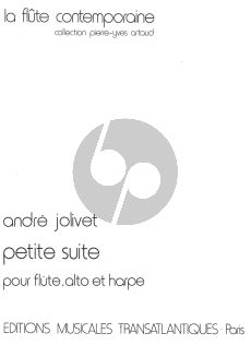 Jolivet Petite Suite Flute-Viola-Harp Score and Parts