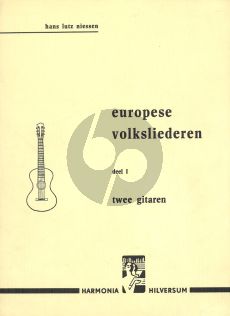 Europese Volksliederen deel 1 2 Gitaren (Lutz-Niessen)