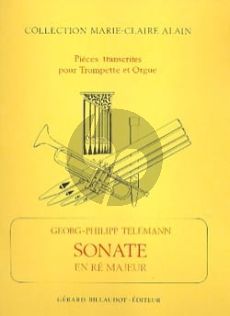 Telemann Sonata d-minor Trumpet and Organ (arr. Marie-Claire Alain)