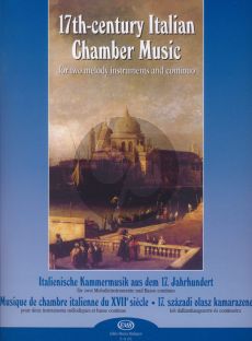 Album 17th.-Century Italian Chambermusic for 2 Melody Instruments and Piano (Selected, edited and with continuo realization completed by Bali János)