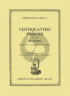Carulli 24 Preludes Op.114 for Guitar (Alvaro Company)