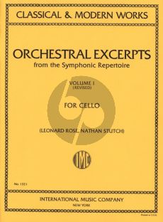 Album Orchestral Excerpts Vol.1 for Violoncello (edited by Leonard Rose and Nathan Stutch)