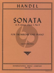 HandelSonata a-minor Op. 1 No. 4 for Trombone and Piano (arr. Keith Brown)